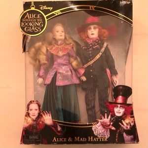 Rare Alice Through The Looking Glass Alice And Mad Hatter Collectable Toy Doll